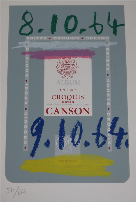 After Pablo Picasso, a limited edition lithograph from Le Gout du Bonheur, No. 391/666, 32.5 x 25cm, unframed with folio wrappings
